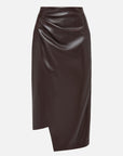 EP YAYING Leather Skirt with split
