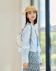 EP YAYING Blue Long Sleeve Shirt