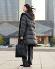EP YAYING Wool-Blend Long Down Coat EGKIWY922AC