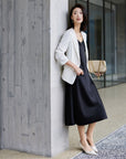EP YAYING BLACK SLIP DRESS