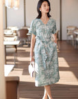 YAYING Silk Floral Dress