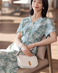 YAYING Silk Floral Dress