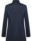 YAYING Navy Peak-Lapel Cashmere Jacket