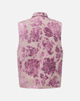 EP YAYING Velvet Peony Front-Closure Vest