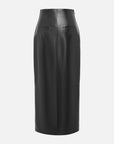 EP YAYING Glossy PU Leather Skirt