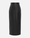 EP YAYING Glossy PU Leather Skirt