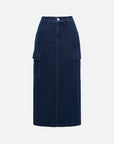 EP YAYING Straight Denim Skirt
