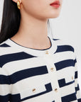 EP YAYING Merino Wool Knitted Cardigan