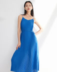 EP YAYING Pleated Waist Camisole Dress