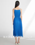EP YAYING Pleated Waist Camisole Dress