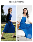 EP YAYING Pleated Waist Camisole Dress