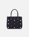 EP YAYING Pleated Acetate Tote Bag with Detachable Pouch