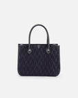 EP YAYING Pleated Acetate Tote Bag with Detachable Pouch