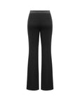 YAYING Merino Wool Micro Flare Black Pants
