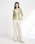EP YAYING Wide-Leg Suit Pants