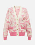 EP YAYING Embroidered Short Knit Cardigan