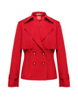 YAYING Waist Belted Short Trench Coat