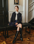 EP YAYING Mulberry Silk Jacquard Coat EGKES1237BZ