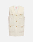 EP YAYING White Yak Wool Vest