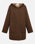 EP YAYING Yak Wool Two-Tone Double-Sided Wool Coat