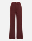 EP YAYING Burgundy Slim Fit Pants