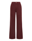 EP YAYING Burgundy Slim Fit Pants