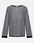 EP YAYING Crewneck Stripe Knit Sweater EGKAA9538AH