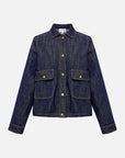 EP YAYING Cropped Denim Jacket