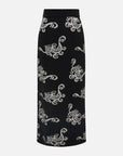 EP YAYING Jacquard Knitted Midi Skirt