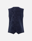 EP YAYING Pleated Textured Vest EGKAA1017AZ