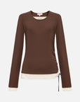 EP YAYING Slim-Fit Knit Base Layer Top EGKAS5516AK