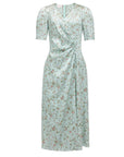 EP YAYING Silk Printed Tea Dress EGJES4613AG