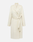 EP YAYING Notched Collar Cashmere Coat