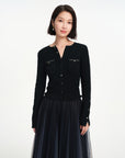 EP YAYING Mesh Pleated Dress with Fitted Tank