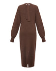 EP YAYING Brown Knit Dress