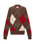 EP YAYING Multicolor Pattern Knit Cardigan
