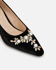 EP YAYING Rhinestone Velvet High Heels