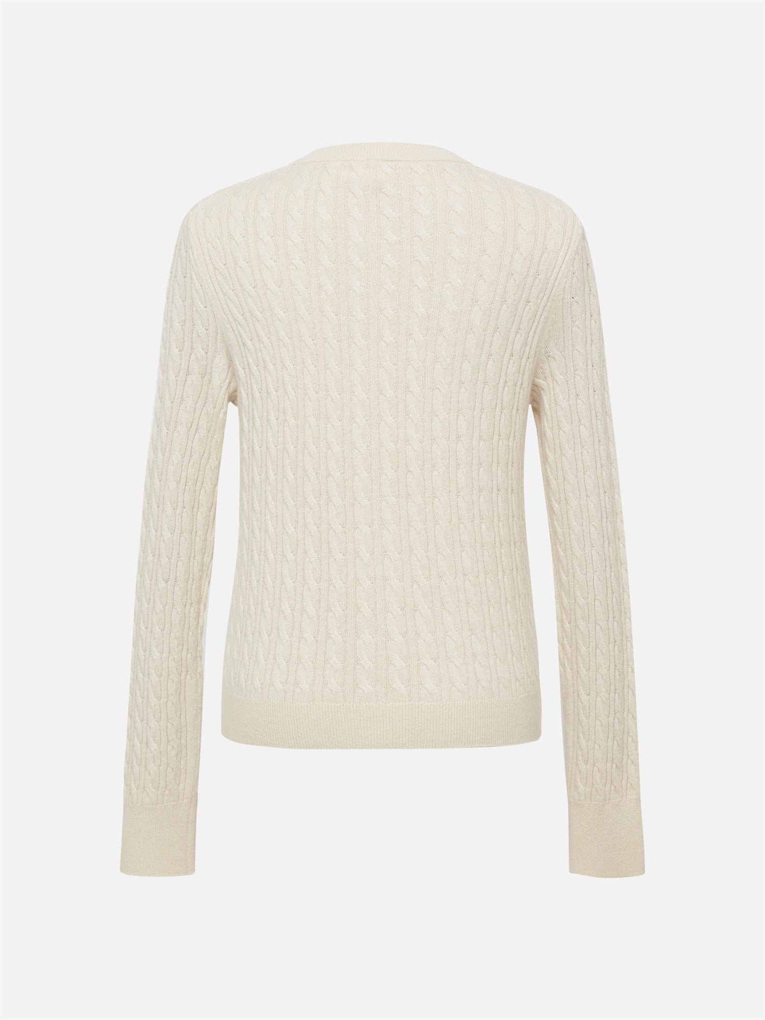 EP YAYING Yak Wool Cable Knit Sweater