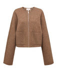 EP YAYING Brown Knit Cardigan