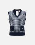 EP YAYING V-Neck Vest Sleeveless Knit Top