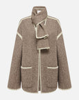 EP YAYING Knitted Wool Coat
