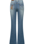 YAYING High-Waisted Flared Jeans