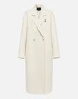 EP YAYING Notched Collar Cashmere Coat