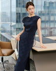 EP YAYING Pleated Slimming Dress EGKAA4509AZ