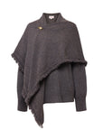 EP YAYING 100% Cashmere Shawl-Collar Cardigan Two-Piece Set