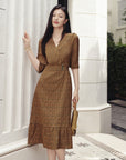 YAYING One-Piece Tea-Length Dress