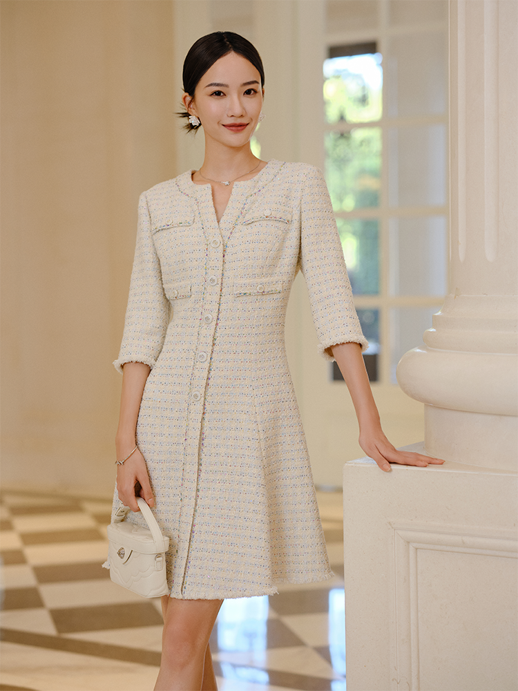 Boucle dress sales