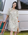 EP YAYING Silk Chiffon Dress