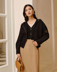YAYING Textured Patterned Coat