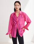 EP YAYING Loose Straight Large Version Shirt